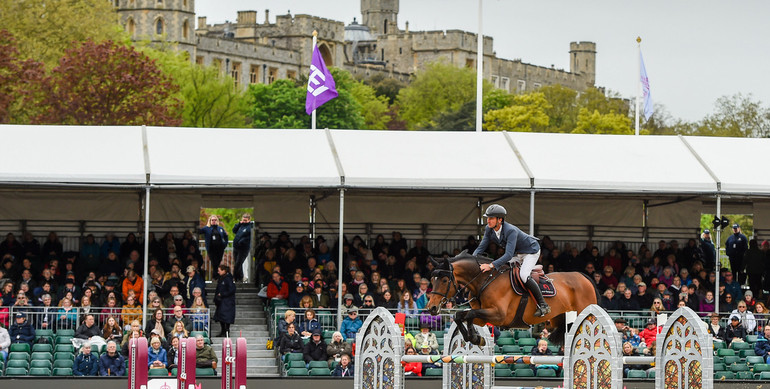 Steve Guerdat and Looping Luna win the CSI5* 1.55m The Defender Stakes at Royal Windsor Horse Show