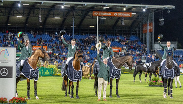 The Irish  bring in the golden squad to win the CSIO5* 1.60m Mercedes-Benz Nations Cup at CHIO Aachen 2024