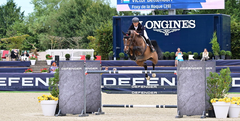 Victor Bettendorf and Foxy de La Roque take the top honours in the CSI4* 1.50m Prix Defender at Longines Deauville Classic