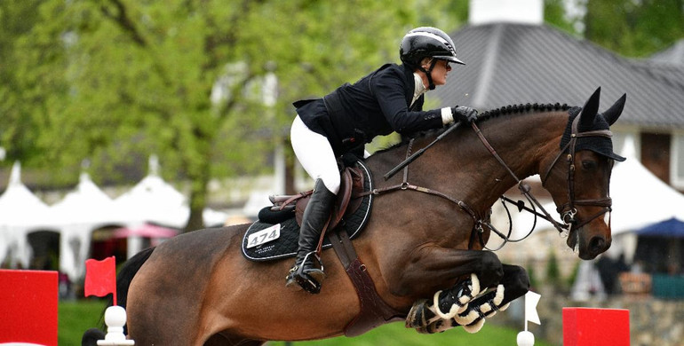 Ballard flies to win Evergate Stables’ CSI3* $40,000 New York Welcome Stake at 2024 Old Salem Farm Spring Horse Shows