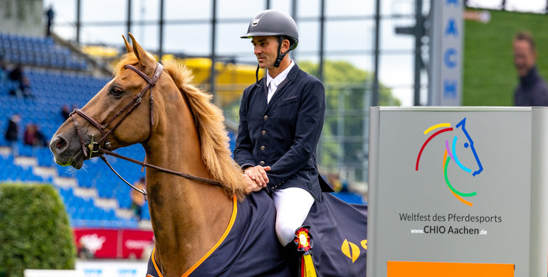 Francois Xavier Boudant and Egoki best in the STAWAG opening class at CHIO Aachen 2024