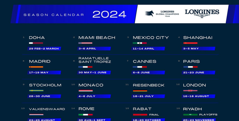 Longines Global Champions Tour announces new event for 2024 in Rabat, Morocco