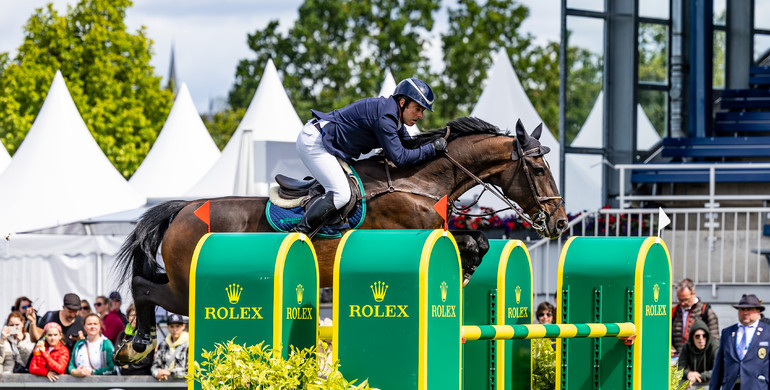 Robert Whitaker and Evert best in the CSIO5* 1.45m Mystic Rose Prize at CHIO Aachen