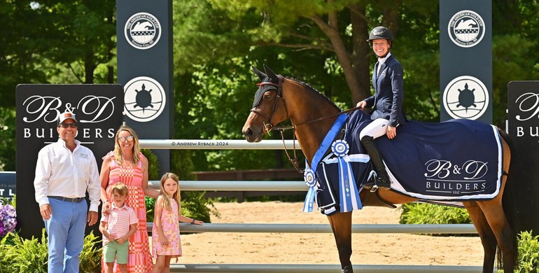 Molly Ashe Cawley takes three-star victory in B&D Builders Grand Prix at Traverse City Horse Shows